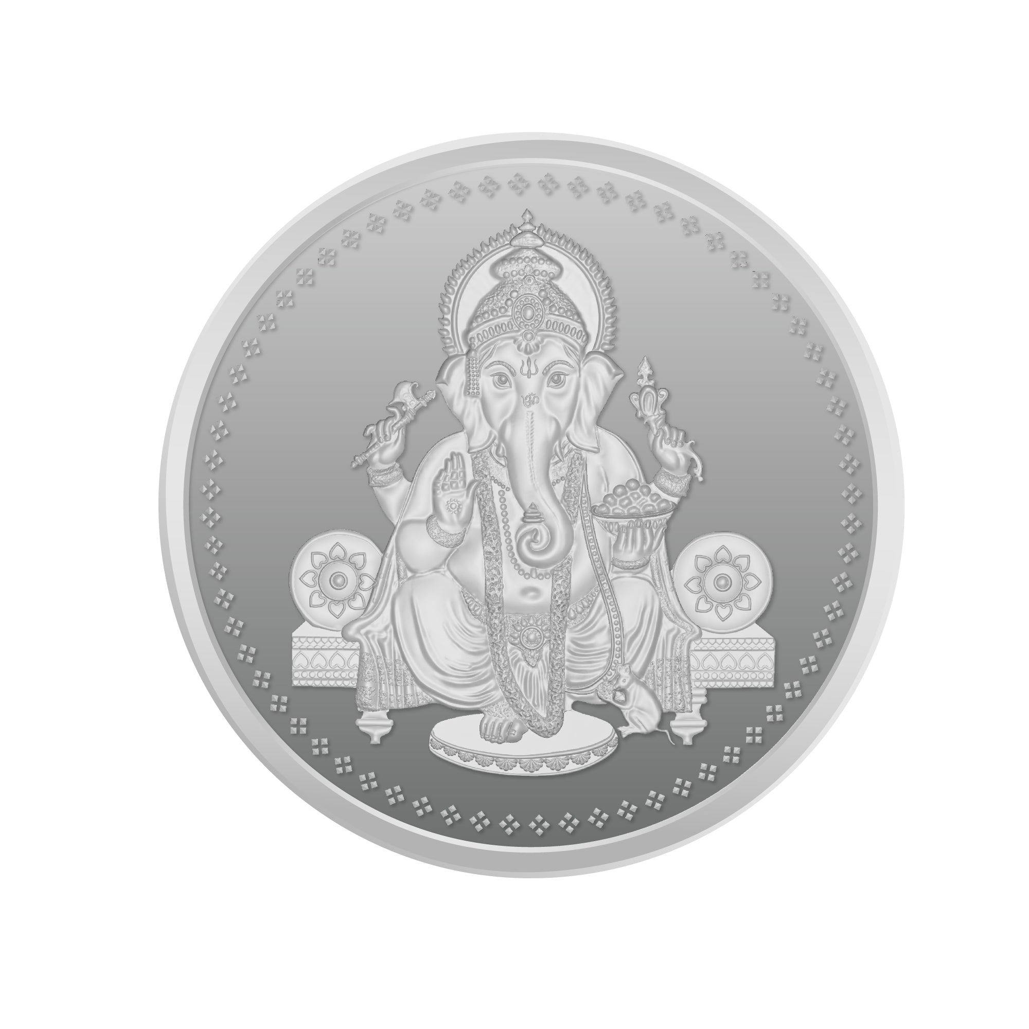 Ganesh ji Silver Coins 50 GM
