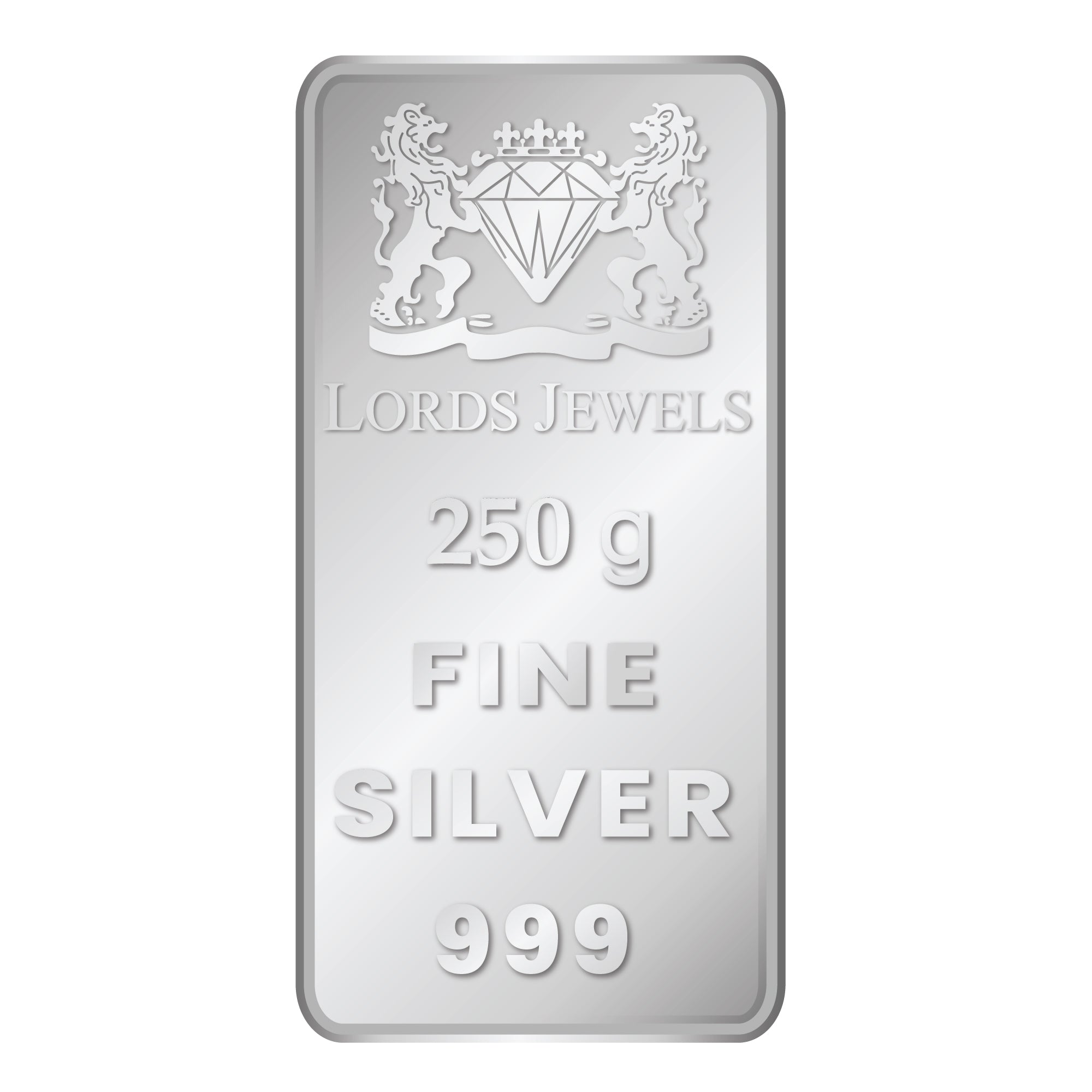250 Grams 999 Purity Silver Bar