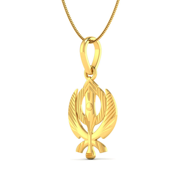 Wahe Guru Waheguru Gold Locket Waheguru Necklace – Without Fear Co