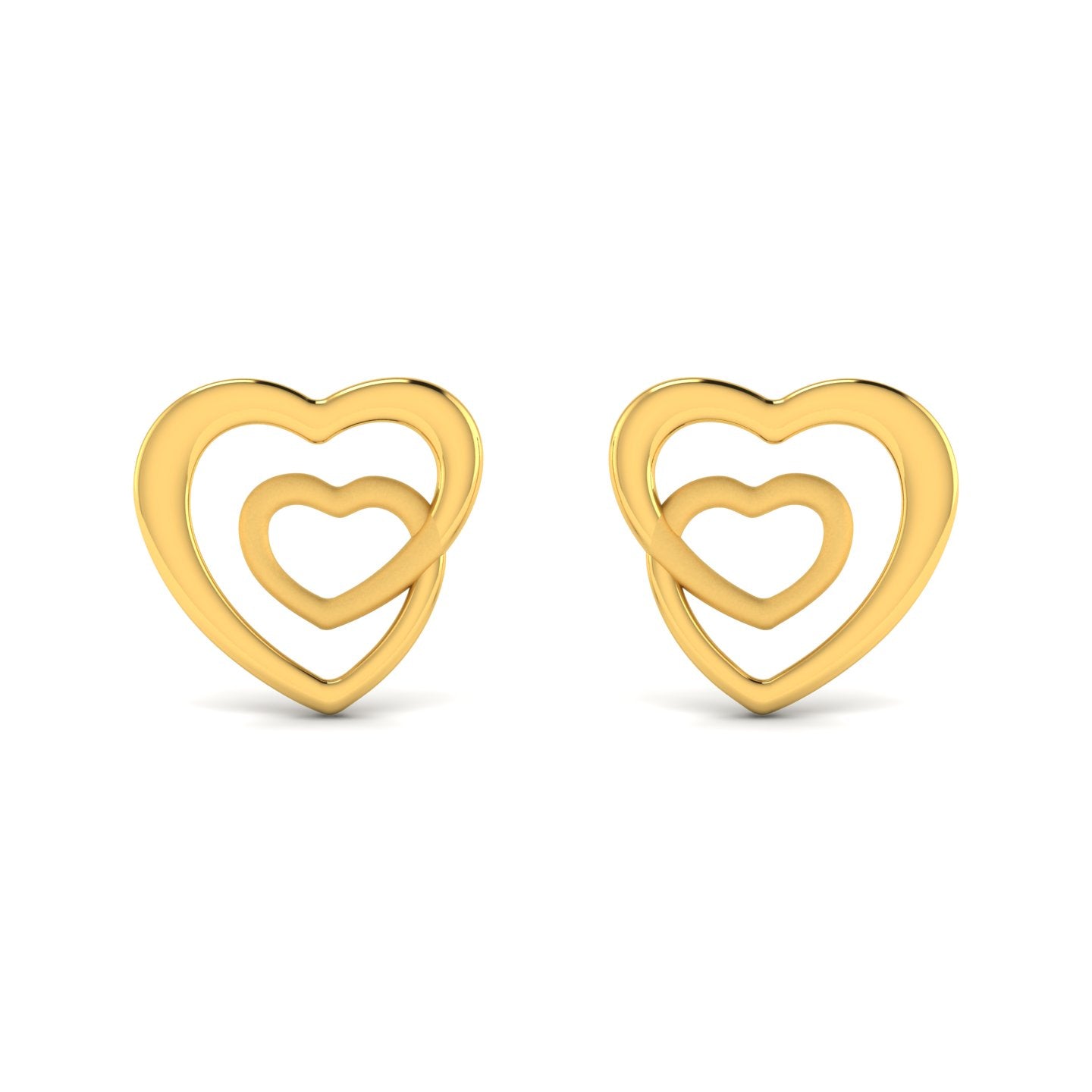 Heart of Hearts Gold Earring