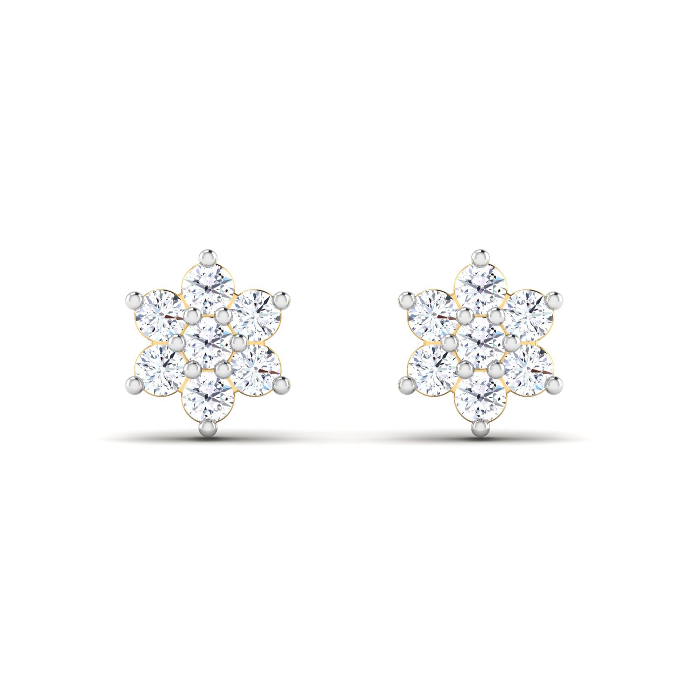 Floret Charm Diamond Earring