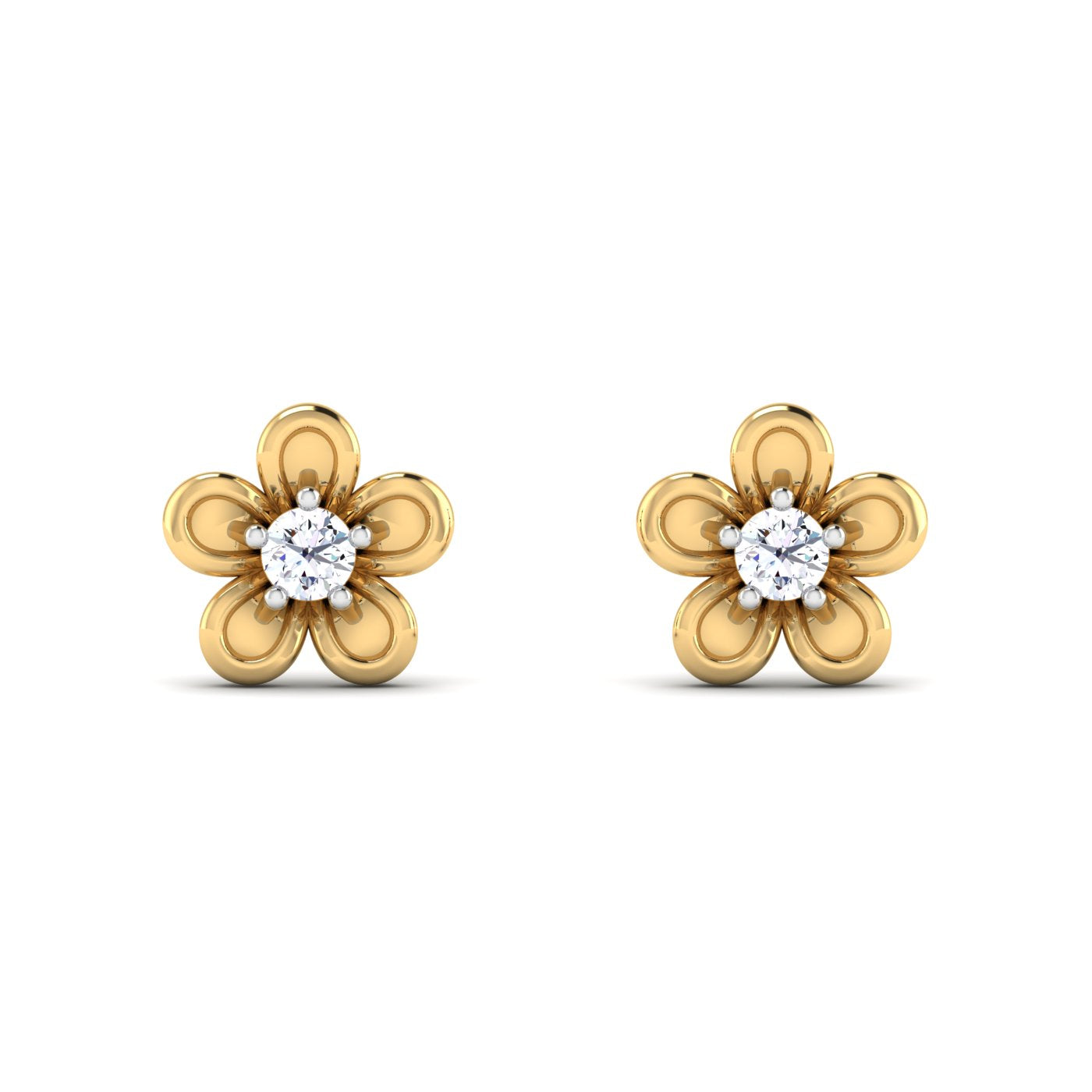 Flora Petals Diamond Earring
