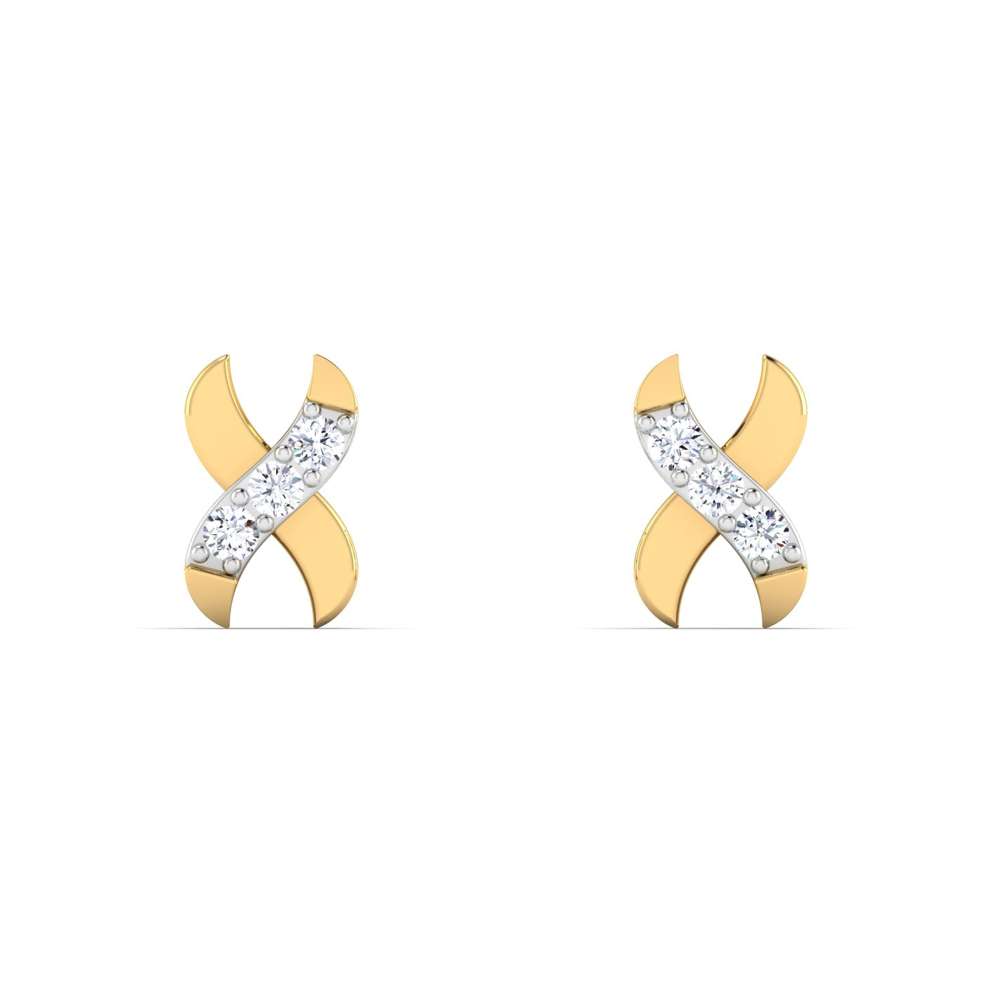 Diamond X Earring