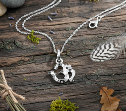 925 Sterling Silver Om Pendant