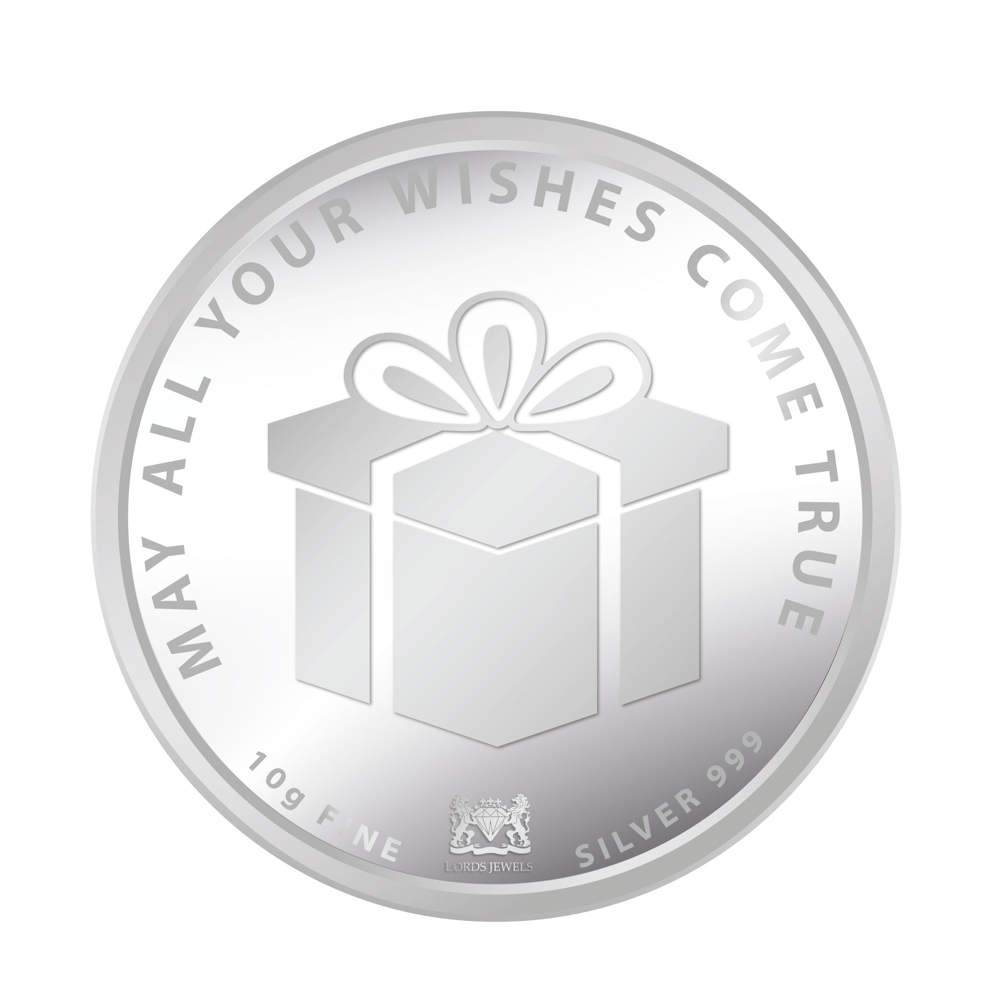 Happy Birthday 10 Grams Silver Coin with Gift Box in 999 Purity Hallmarked Silver S 999 10 g Silver Coin
