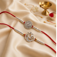 Lords Jewels Silver Rakhi for Raksha Bandhan Pack of 2