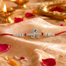 Lords Jewels Hare Rama Hare Kishna Silver Rakhi (SR003)
