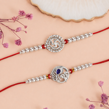 Lords Jewels Silver Rakhi for Raksha Bandhan Pack of 2