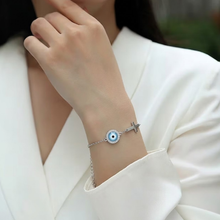 LORDS JEWELS 92.5 Evil Eye Silver Bracelet | Elegant Design for Women & Girls | Certificate of Authenticity & 925 Stamp