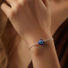 LORDS JEWELS 92.5 Evil Eye Silver Bracelet | Elegant Design for Women & Girls | Certificate of Authenticity & 925 Stamp