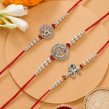 Lords Jewels Silver Rakhi for Raksha Bandhan Pack of 3