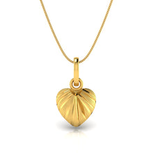 BIS Hallmarked 18KT Gold Chain with 22KT Gold Heart Pendant - Elegant Gift of Love