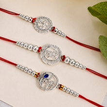 Lords Jewels Silver Rakhi for Raksha Bandhan Pack of 3
