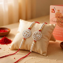 Lords Jewels Silver Rakhi for Raksha Bandhan Pack of 2