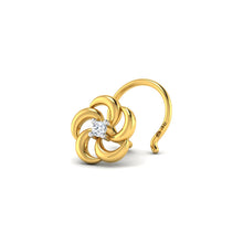 Diamond Nose Pin 18kt Yellow Gold Stud for Women & Girls BIS Hallmarked (Style2)