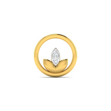 Glowing Diya Diamond Nose Pin