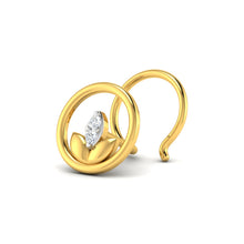 Glowing Diya Diamond Nose Pin
