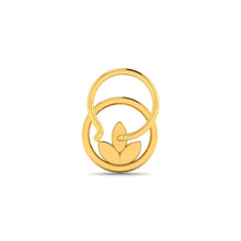 Glowing Diya Diamond Nose Pin