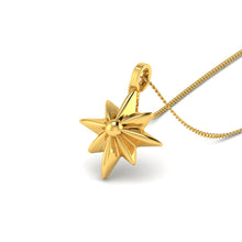 Star Shaped 22KT Gold Pendant – Stylish 22K Gold Pendant