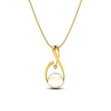Lords Jewels 18KT Swaying Pearl Gold Pendant