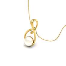 Lords Jewels 18KT Swaying Pearl Gold Pendant