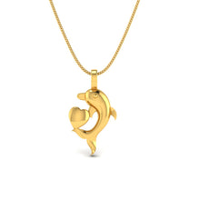 22KT Hallmarked Gold Pendant for Women | Elegant Daily Wear Pendant