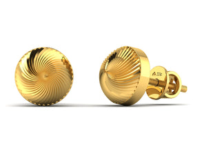 Lords Jewels Swirlly 22KT Gold Earring