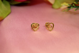 Heart of Hearts Gold Earring