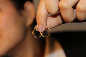 Elegant 22K Gold Hoop Earrings – Classic Bali Design Ideal for Daily Wear and Gifting
