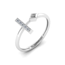 Bliss of Cross Diamond Ring lordsjewels