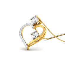 18K Gold and Diamond Pendant