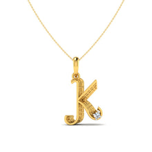 K Name 14KT Gold Pendant – Stylish 22K Gold Pendant