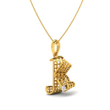 K Name 14KT Gold Pendant – Stylish 22K Gold Pendant