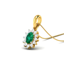 18k Gold and Diamond Pendant