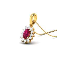 18k Gold and Diamond Pendant