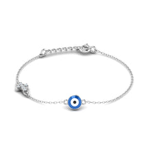 LORDS JEWELS 92.5 Evil Eye Silver Bracelet | Elegant Design for Women & Girls | Certificate of Authenticity & 925 Stamp