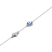 LORDS JEWELS 92.5 Evil Eye Silver Bracelet | Elegant Design for Women & Girls | Certificate of Authenticity & 925 Stamp