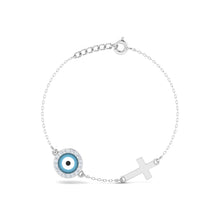 LORDS JEWELS 92.5 Evil Eye Silver Bracelet | Elegant Design for Women & Girls | Certificate of Authenticity & 925 Stamp