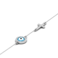LORDS JEWELS 92.5 Evil Eye Silver Bracelet | Elegant Design for Women & Girls | Certificate of Authenticity & 925 Stamp