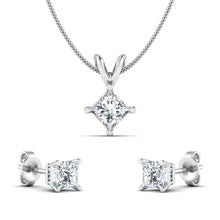 925 Sterling Silver Pendant Set with Earrings