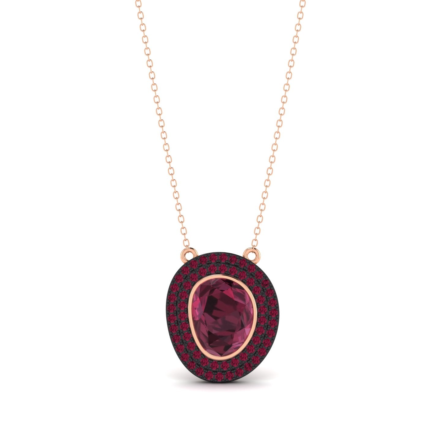 LORDS JEWELS 92.5 Silver Glow Pendant with Chain