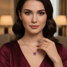 LORDS JEWELS 92.5 Silver Glow Pendant with Chain