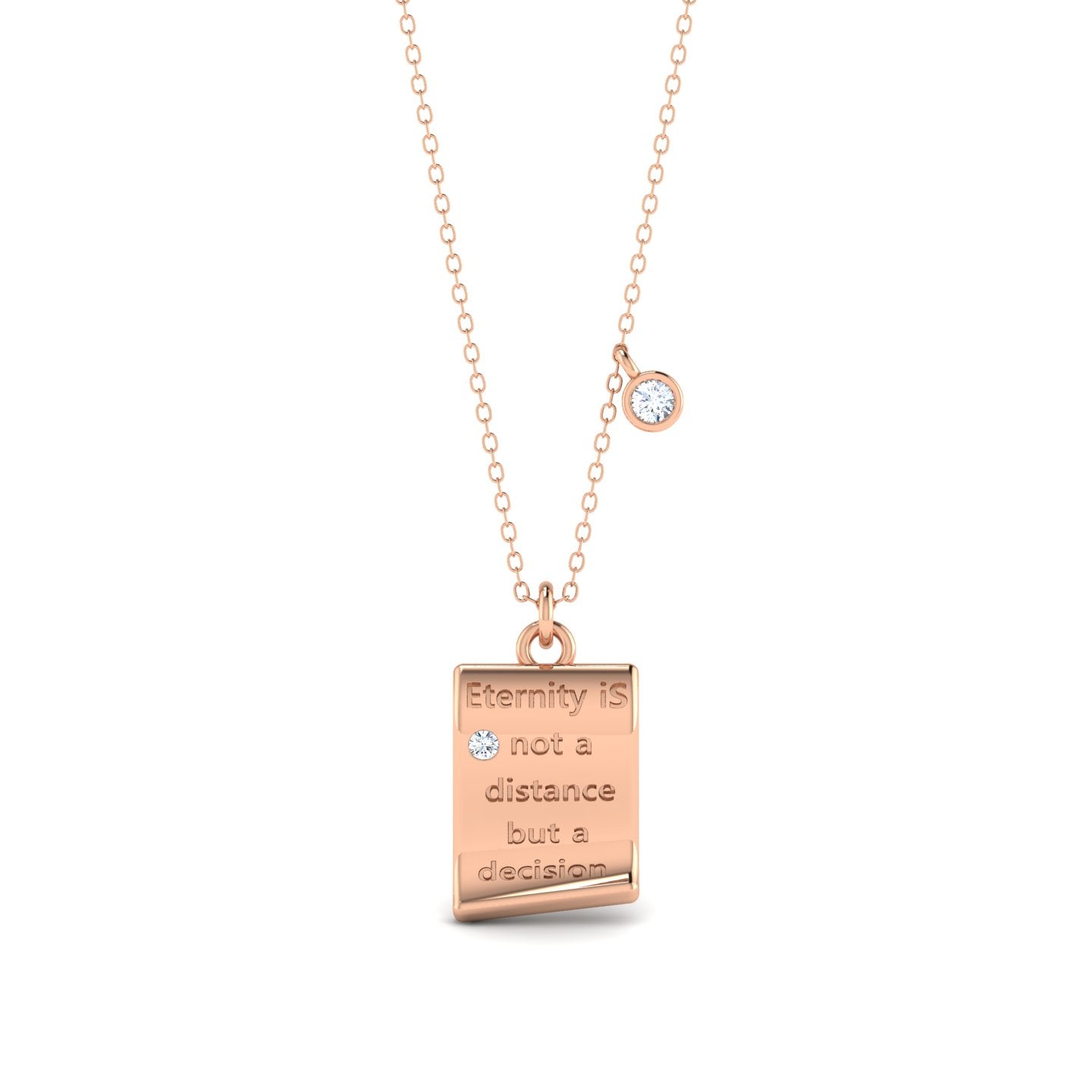LORDS JEWELS 92.5 Silver Glow Pendant with Chain
