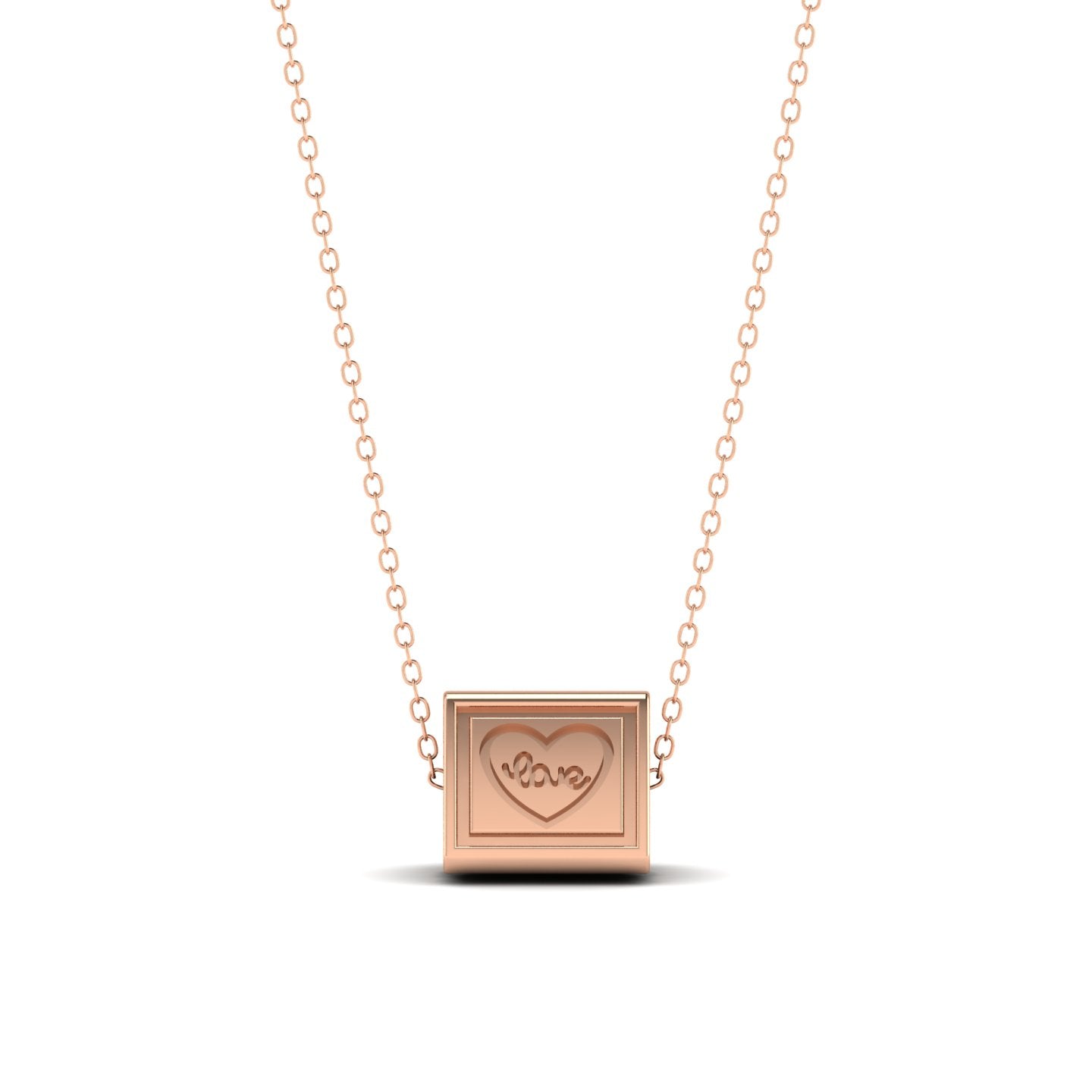 LORDS JEWELS 92.5 Silver Glow Pendant with Chain