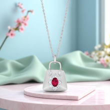 LORDS JEWELS 92.5 Silver Glow Pendant with Chain