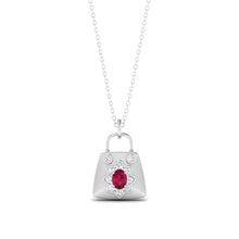 LORDS JEWELS 92.5 Silver Glow Pendant with Chain