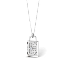 LORDS JEWELS 92.5 Silver Glow Pendant with Chain