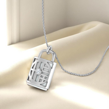 LORDS JEWELS 92.5 Silver Glow Pendant with Chain