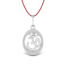 925 Sterling Silver Om Pendant