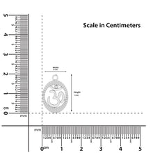 925 Sterling Silver Om Pendant